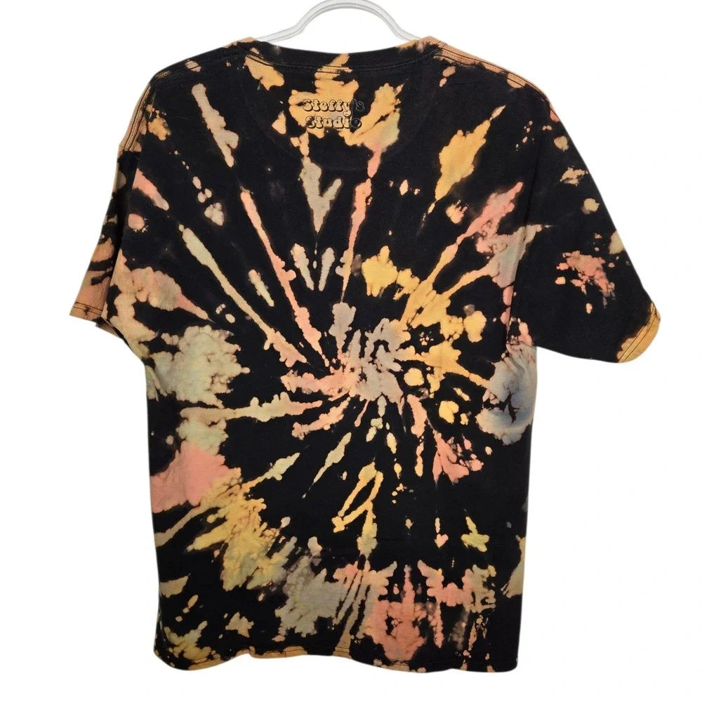 SNOOP DOGG Upcycle Bleach Tie Dye Graphic T-Shirt Unisex Large - Picture 3 of 9